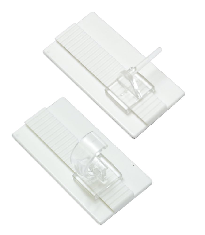 Gardinia Klebehaken Universal 30565 für Vitrage- und Cafehausstangen