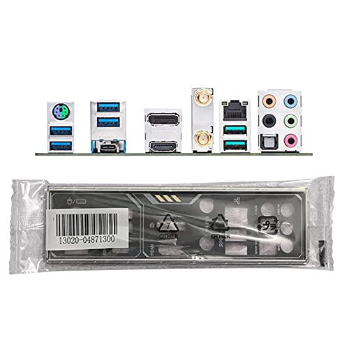 I/O Shield Motherboard Backplate IO Replacement for ASUS TUF Gaming X570-PLUS (WI-FI)