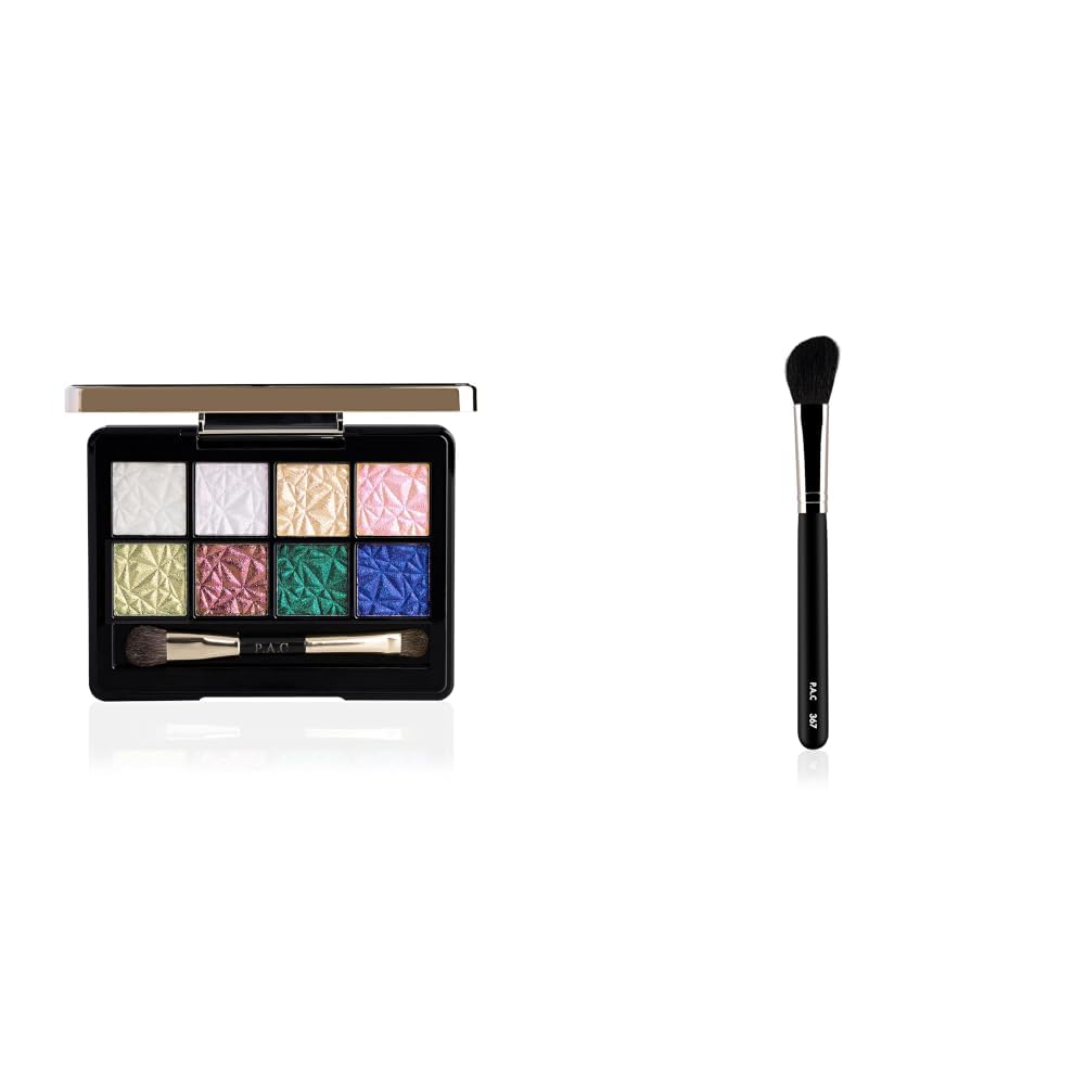 PAC Spotlight Duo Chrome Palette Season 1 | Intensely Pigmented | Buttery Smooth Multi Chrome Shades Contouring Brush 367-image-48