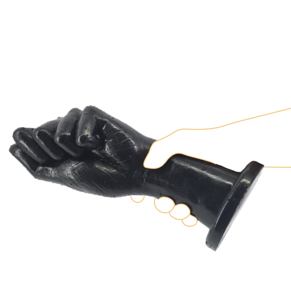 Fisting Anal Plug Realistic Hand Dildo with Suction Cup for Men Women Vaginal Prostate Massage Sex Factory: Black