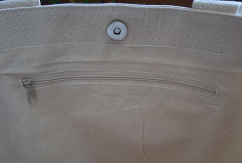 Bolso tote reutilizable de lona y algodón para mujer miniatura 7
