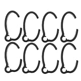 Healeved 8 Pezzi Clip Cavo Freno per Rollator, Design a Scatto, Nero