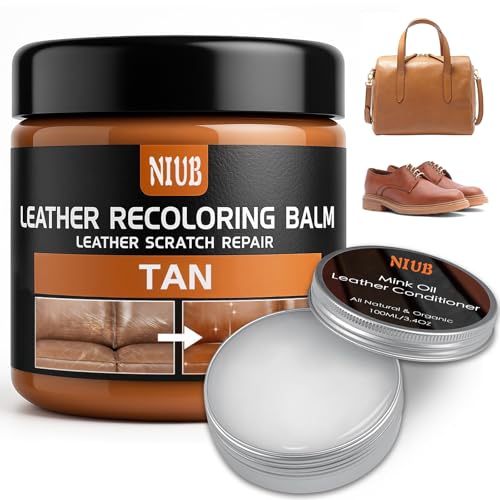NIUB Leather Recoloring Balm Leather Color Restorer Scratch Repair Leather