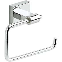 Franklin Brass Maxted 1-Pack Toilet Paper Holder Chrome Tissue Roll Holder for Bathroom Organization and Storage Euro/Single Post/Hook Toilet Tissue Holder Wall Bathroom Accessories MAX50-PC