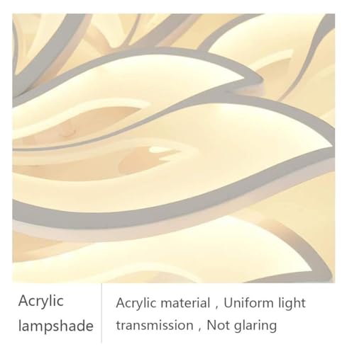 Lustre LED Plafonnier Changement de Couleur et Luminosité par Télécommande - 4