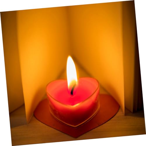 Kit de 15 sets para hacer velas con envases en forma de corazón miniatura 7