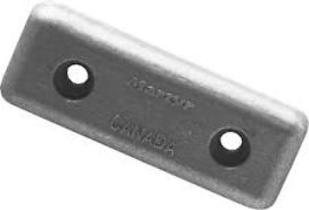 MARTYR Anodes, CM656934A, Aluminum Pleasurecraft DOKA Hull Bolt-On Anode (3.25 in x 1.20 in) โ Marine Boat Sacrificial Anode for Saltwater & Brackish Corrosion Protection