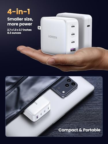 Image of UGREEN Nexode 100W GaN USB C Charger, 4-Port Fast Laptop Charger