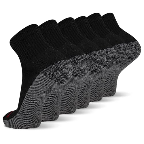 Wolverine Men's Cotton Comfort Ankle Socks - 6 Pairs, Breathable Arch Support2