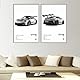 VejiA Auto-Poster, Leinwand, Wandkunst 911 GT Turbo-Poster für Herren, Schlafzimmer, ästhetische Dekoration (30,5 x 45,7 cm, ungerahmt 05)