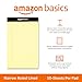 Amazon Basics 50 sheet Narrow Ruled Lined Writing Note Pad, 5 inch x 8 inch, 12 Pack, Canary