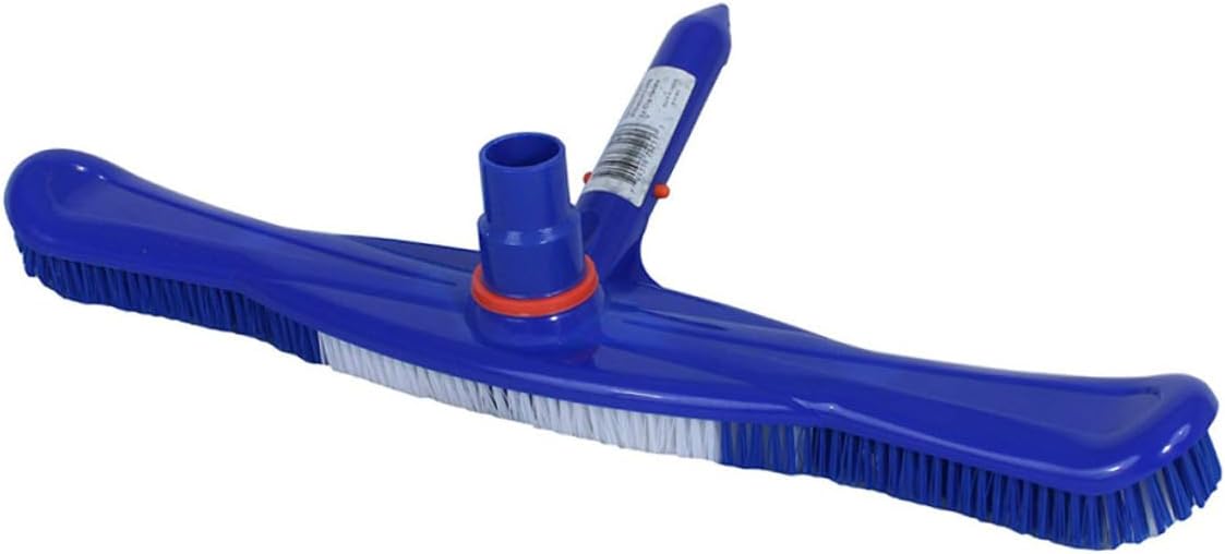 20-inch Swimming Pool Brush with Plastic Bristles Heavy Duty Cleaner Brush for Vinyl and Concrete Pools Wall and Floor Cleaning Tool