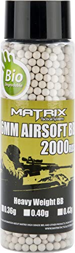 Evike Matrix Match Grade Biodegradable 6mm High Performance BBS - 2000 Rounds (Heavy Weight Options)