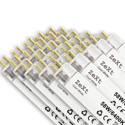 25 X fluorescente Tubo Fluorescente (58 W 864 6400 K bombilla de luz de día Neon 150 Cm T8 25 X = 2,98 €/unidades)