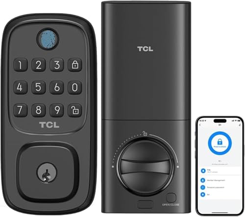 TCL Smart Lock D1, Fingerprint Keyless Entry Front Smart Door