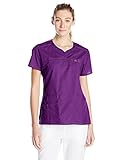 WonderWink Women's Wonderflex Patience Scrub Top, Eggplant, Medium