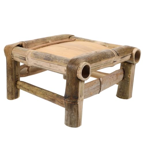 Ciieeo Multi-use Bamboo Stool Anti-Slip: Compact Strong for Boys and Girls Seniors Daily Tasks