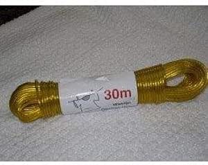 Everlasto 30M Grey Clothesline – Strong Polypropylene Core With Wipe-Clean PVC Coating