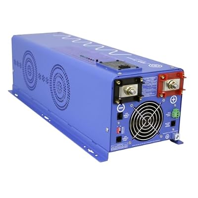 AIMS 6000W 24V Pure Sine Inverter Charger w/Transfer Switch 120/240V