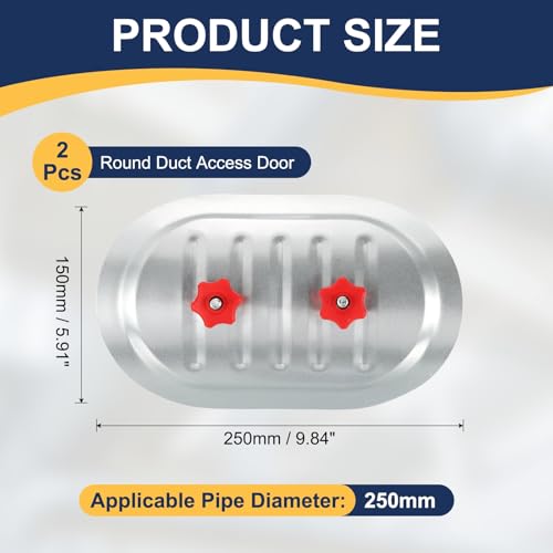 Porte d'accès en acier galvanisé durable avec joint caoutchouc PATIKIL - 3