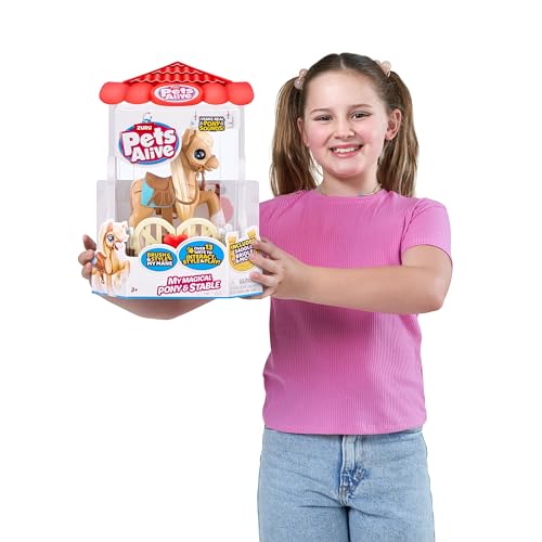 Pets Alive My Magical Pony and Stable Battery Powered Interactive Robotic Toy Playset by ZURU