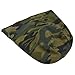 Unisex Fleece Lined Camouflage Beanie Hat for Men and Women, Cotton Blend Warm Velvet Trapper Cap for Cold Weather, Outdoor Winter Hunting Hat, Army Green(Army Green)