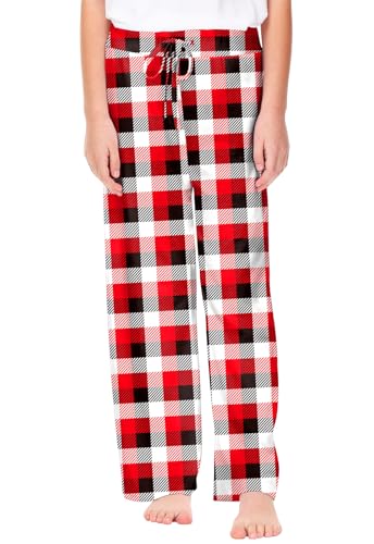 Image of Remimi Girl Boy Plaid Pants Drawstring Summer Casual Loose Bottoms 5-14 Years