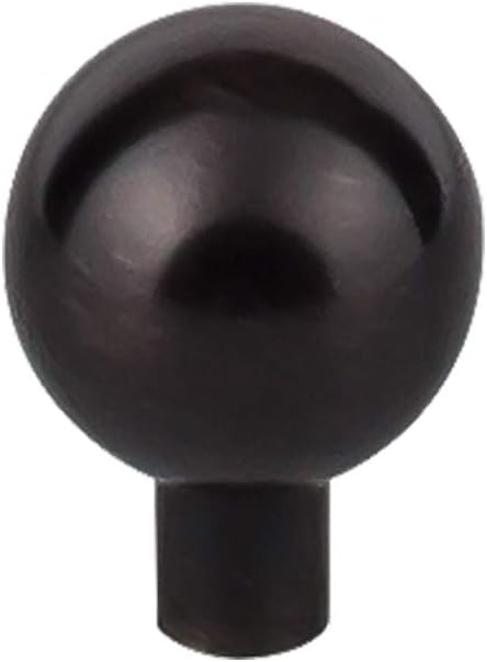 Top_Knobs Brookline Knob Color Tuscan Bronze Hardware 1 1/8” Width Barrington Coll Contemporary Modern Kitchen Drawer Cabinet Pull Dresser Bathroom Metal Handle Interior Home
