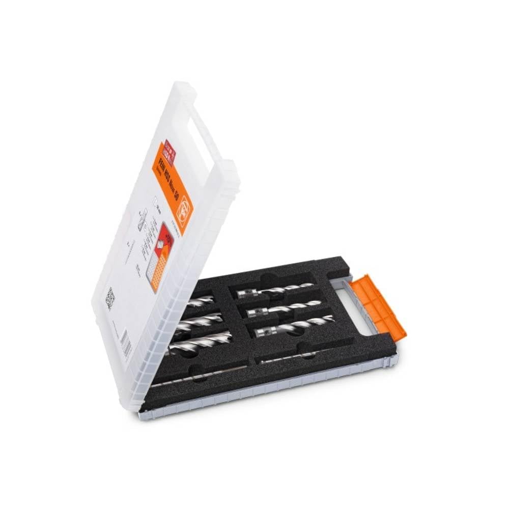 FEIN 63133999010, Fraise HSS Nova, 50, emmanchement QuickIN, Ø12, 14, 16, 18, 20, 22x50 mm, en Acier, pour une coupe précise et efficace, Fraise à Haute Vitesse, Accessoire Outil de Coupe