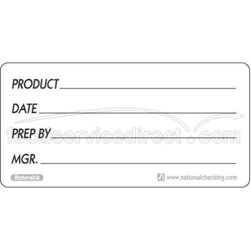 National Checking Company Dateit Product Removable Label, 2