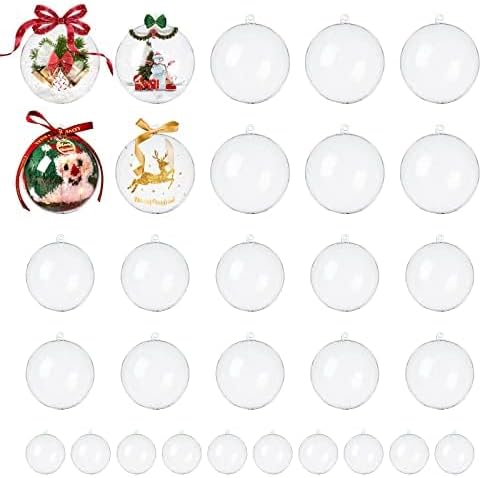 12 Bolas De Navidad Plata Plástico