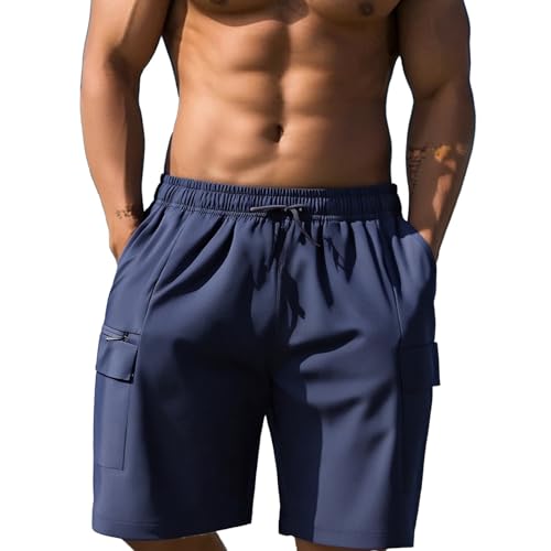 Short de course léger homme avec poches zippées de sport sécurité optimale