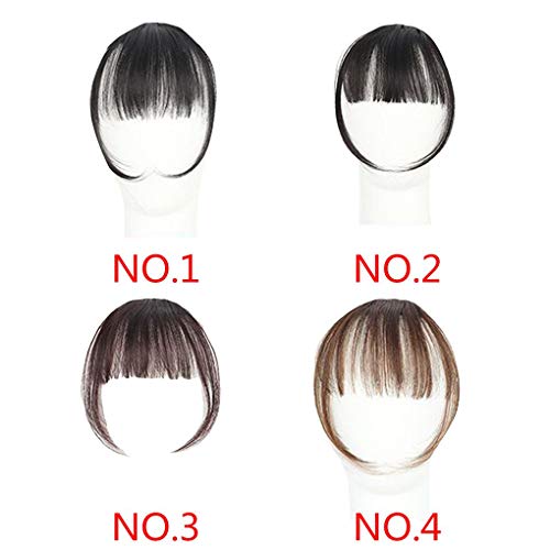 VONKY Mulheres Meninas Peruca Air Bangs Mini Traceless Invisible Light Falso Bangs Cabelo Pad Liu Ha