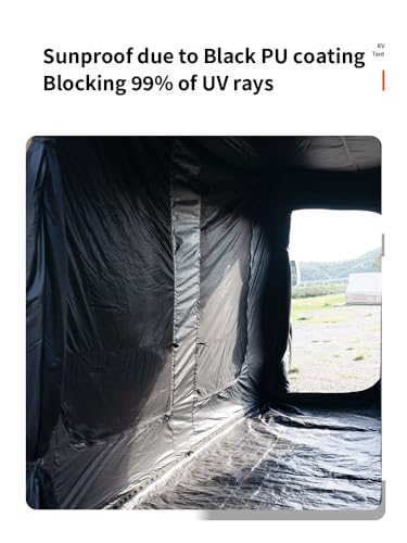 Markisenzelt für Wohnmobil, Campingbus & Wohnwagen – Sonnenschutz, Winddicht, Wasserdicht, Insektenschutz – Vorzelt Seitenwand für Wohnanhänger & Reisemobil