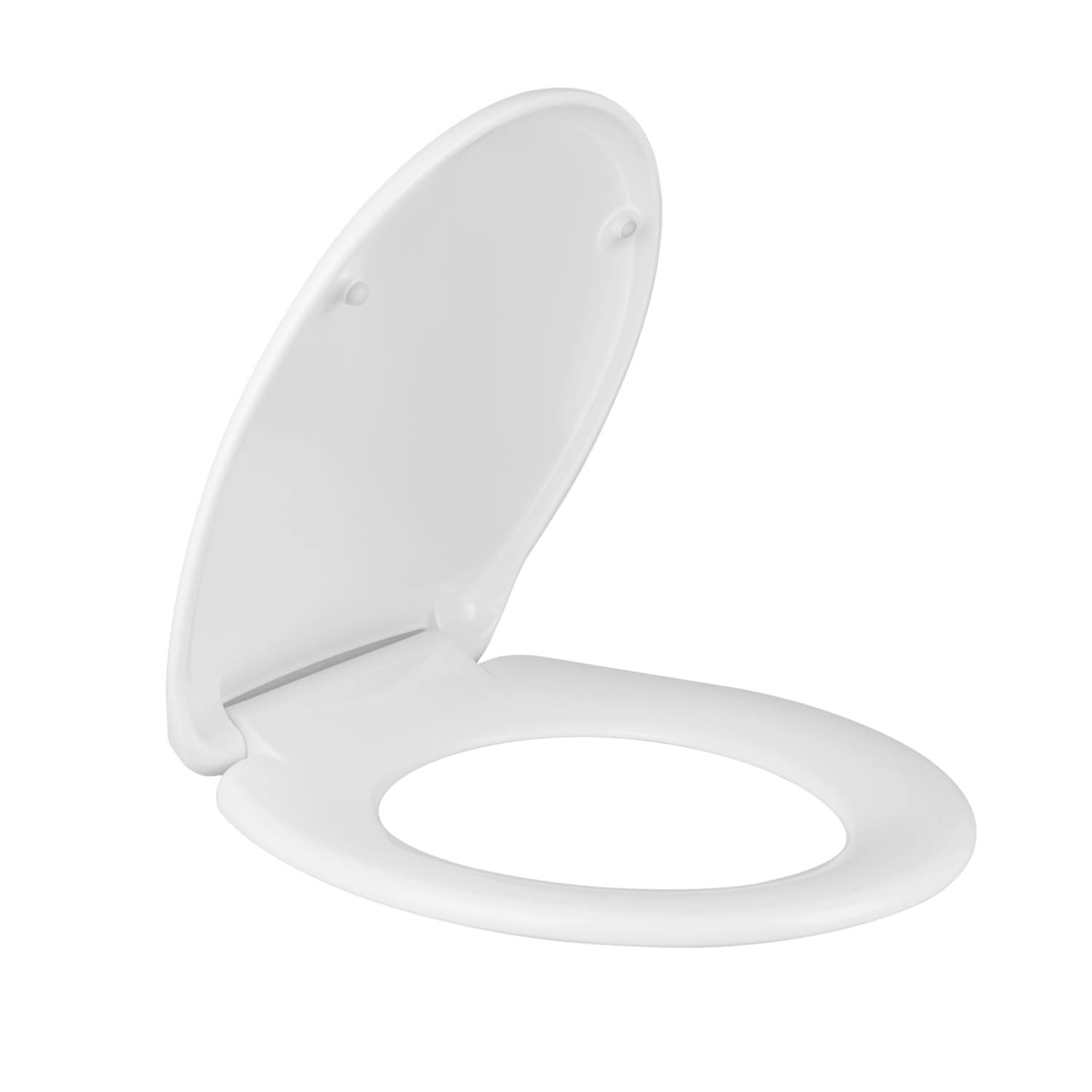 Deska sedesowa Duroplast w kształcie litery O, deska sedesowa z hamulcem opadającym, regulowany zawias, szybkie zdejmowanie jednym przyciskiem, biała