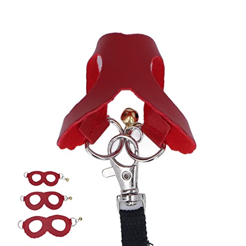 Asixxsix Ensemble Harnais et Laisse, Harnais et Laisse pour Hamster avec 3 Tailles de Gilets en Similicuir, Laisse et Cloche en Nylon pour Cochon d'Inde,...