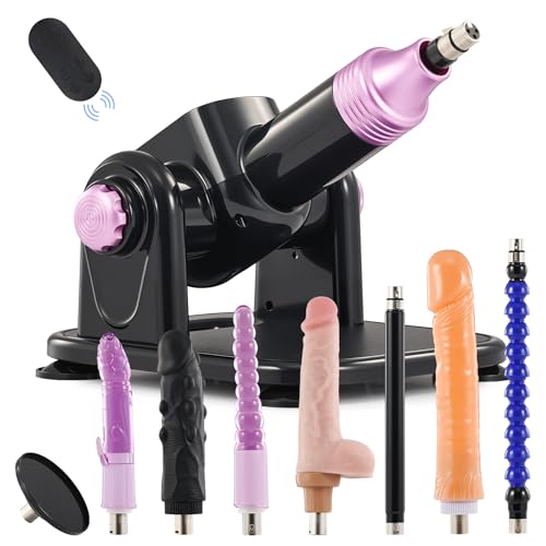 SENSUA Sexmaschine für Frauen und Männer Fickle Maschine Fickmaschine 180° Einstellbar mit 10CM Saugnapfadapter Verlängerungsstange & 6 Dildos 3XLR Sexspielzeug Sextoy Liebesmaschine