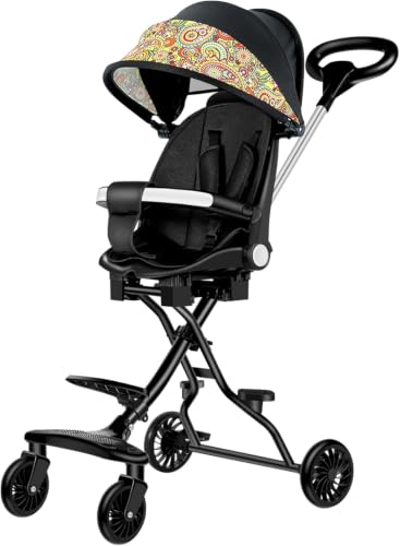 AOVMY Carriola para Bebé, Asiento con Plegado y Ajustable, Toldo Protector
