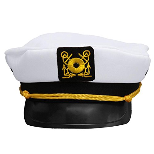 EJY Unisexe Chapeau de Marine Marin Capitaine Casquette Amiral Chapeau de Danse