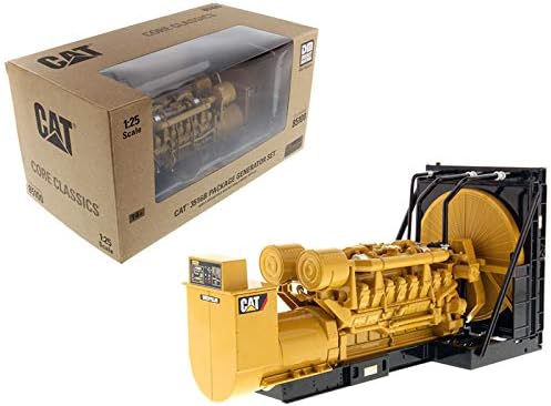 CAT Caterpillar 3516B Engine Generator 3-Piece Set Core Classic Series 1/25 Diecast Model by Diecast Masters 85100C