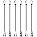 Haiker Pack of 6 Pcs Adjustable Napkin Clip Lanyard Neck Strap for Elderly/Adult/Baby