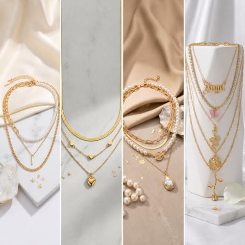 Image of Mystery Jewelry Jar Bundle - 65 - 70 premium quality Jewelry Box for Women Gift Set, Unique Birthday Gift for Her (earrings - rings - gold necklace stack - gold bracelet stack - anklets - waist chain
