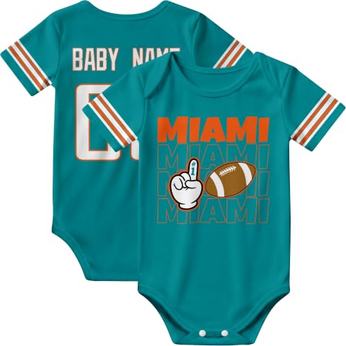 Image of KREDE Baby Clothes Custom Name Bodysuit for Baby Boy Gifts | Short Sleeves Bodysuit with Custom Number Name