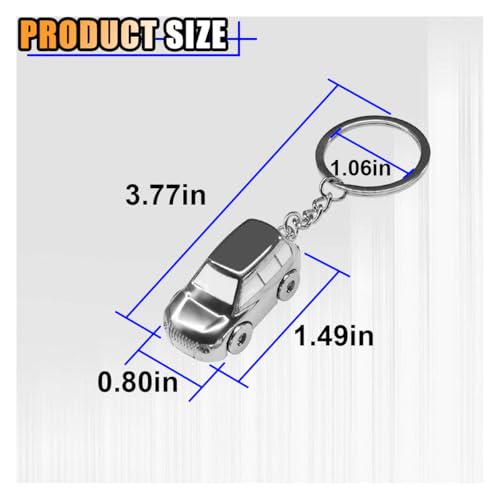Image of KITUREK 3D F1 Race Car Keychain, Zinc Heavy Duty Racing Model Keychain, Car Key Ring Present for Father Husband Boyfriends (SUV)