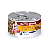 Hill's Science Diet Adult 7+ Healthy Cuisine Wet Cat Food, Roasted Chicken & Rice, 2.8 oz. Cans, 24-Pack