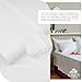 Linen Home 100% Cotton Percale Sheets King Size, Snow White, Deep Pocket, 4 Pieces Set - 1 Flat, 1 Deep Pocket Fitted Sheet and 2 Pillowcases, Crisp Cool and Strong Bed Linen