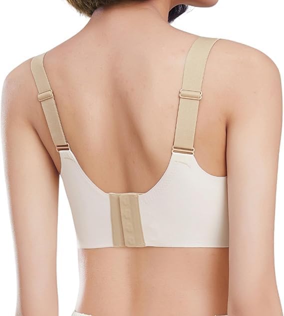 Image of Jalodari Women's Seamless Sports Bra | Padded Full Coverage | Medium Support Activewear Bra for Yoga, Gym
