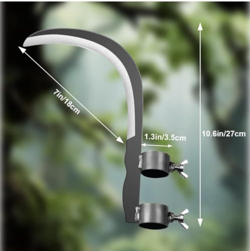 Image of Coconut Plucker & Grass Sickle Cutter Head | High Tempered Steel Multipurpose Agricultural Hand Tool for Tree Branch Cutting,Crop Harvesting & Gardening Use | Darati | Kokki Aruval |Pack of 1