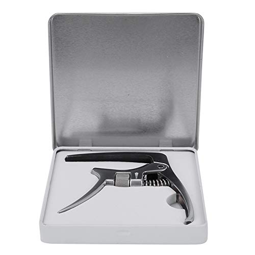 Guitar Tuner Clip, Guitarra Acústica Capo Portátil, Metal Leve Ajustável para Guitarra Acústica Guit