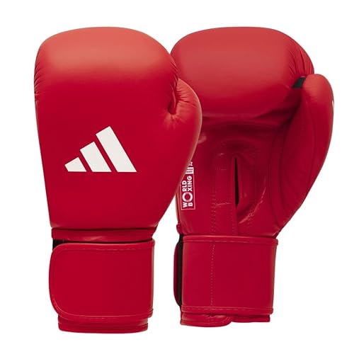 Adidas Unisex's AIBA Approved Competition Boxing Gloves, Red, 10oz